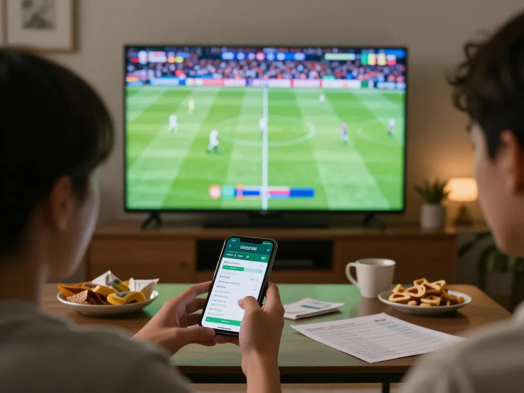 Check real-time keo nha cai betting odds during an exciting sports match at home