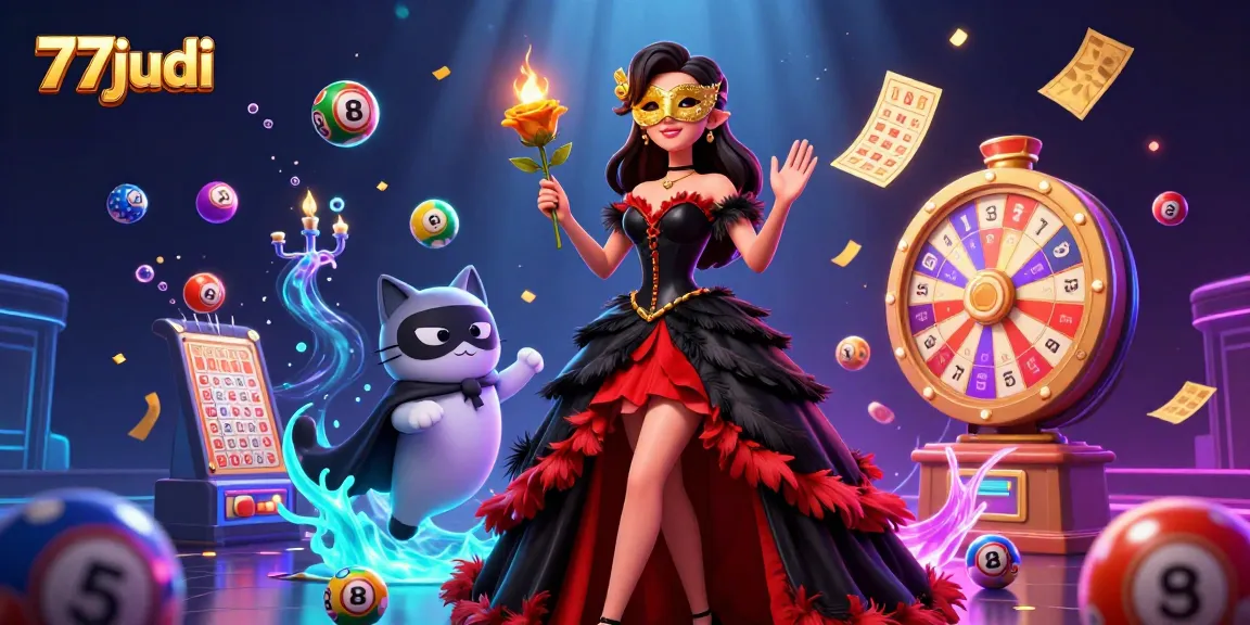 Engage in thrilling gameplay at 77judi with vibrant casino elements and a captivating atmosphere.