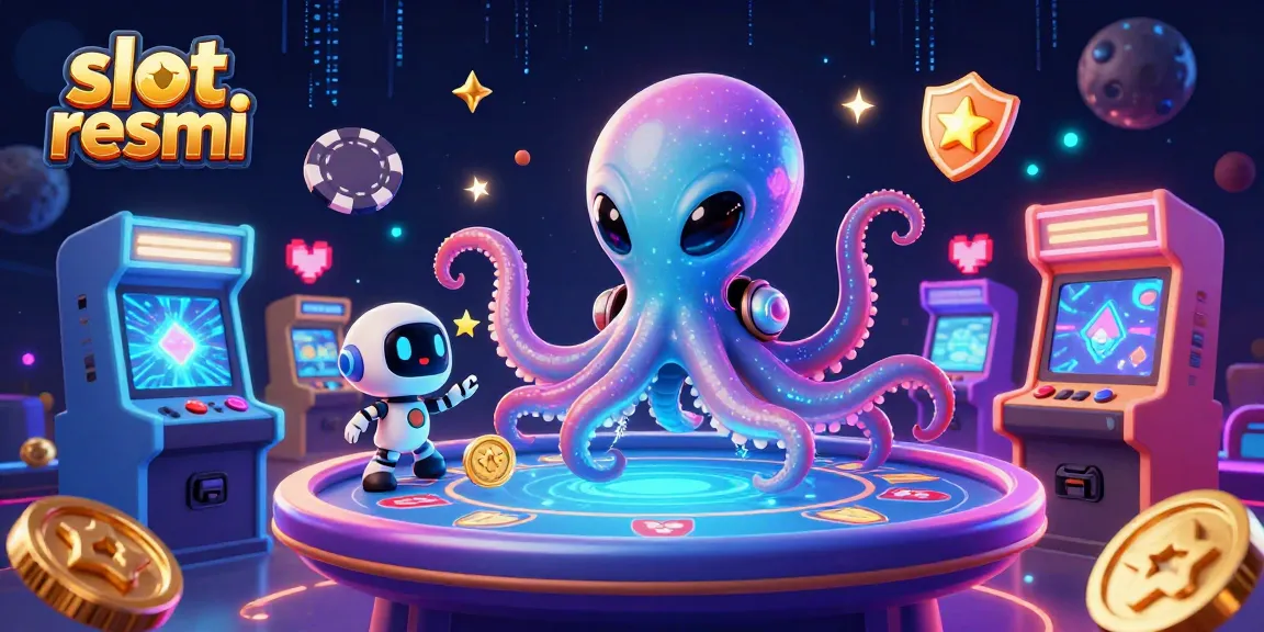 Spin to win big with slot resmi and vibrant casino elements in this exciting digital illustration.