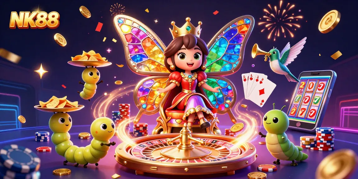 Engage with NK88 through vibrant 3D illustrations showcasing thrilling casino experiences.